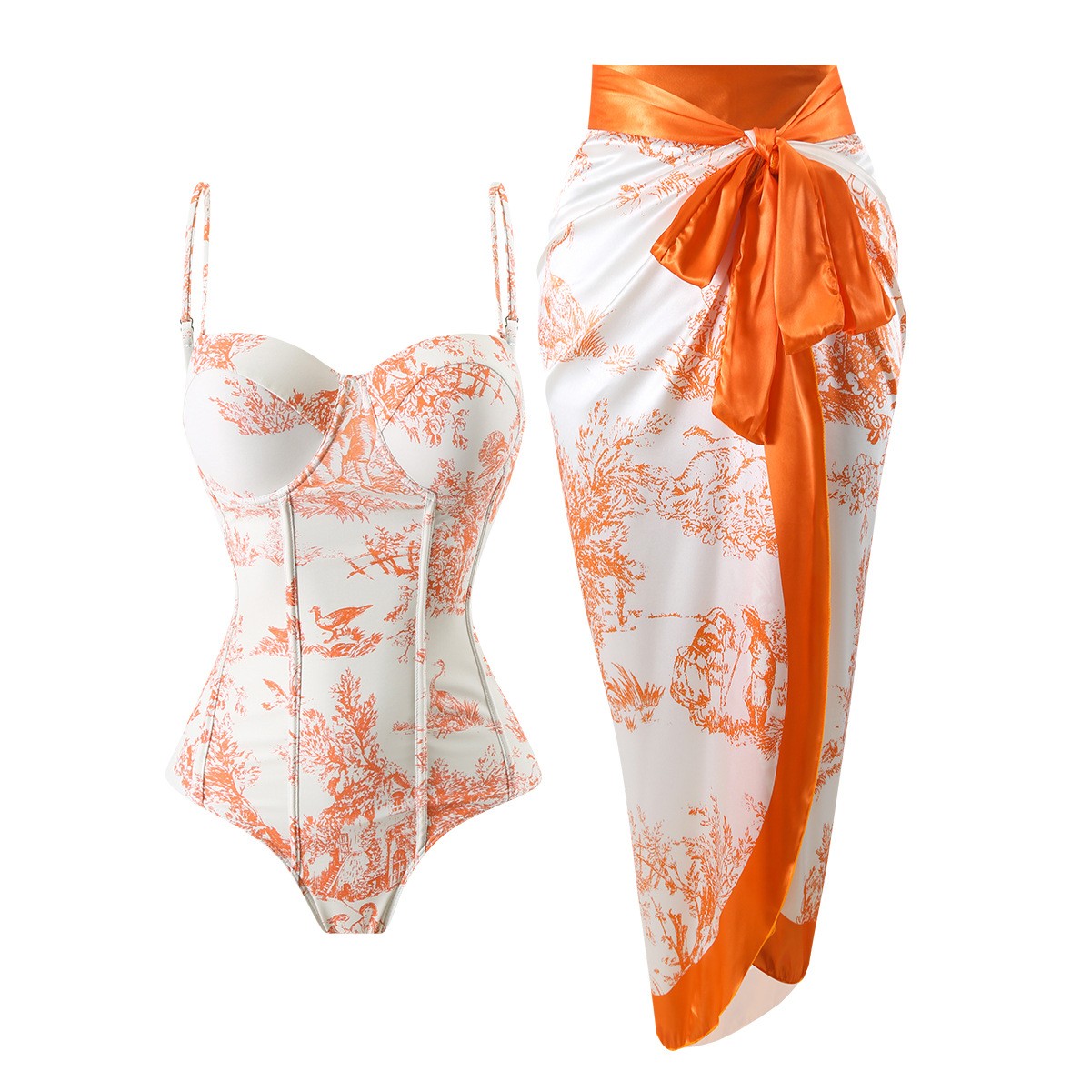 Bath - Tankini Feminino Retrô Sem Mangas com