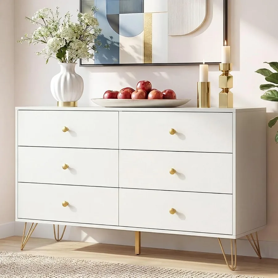 Cômoda branca com 6 gavetas e  - Storage & Organization avaliação e preço