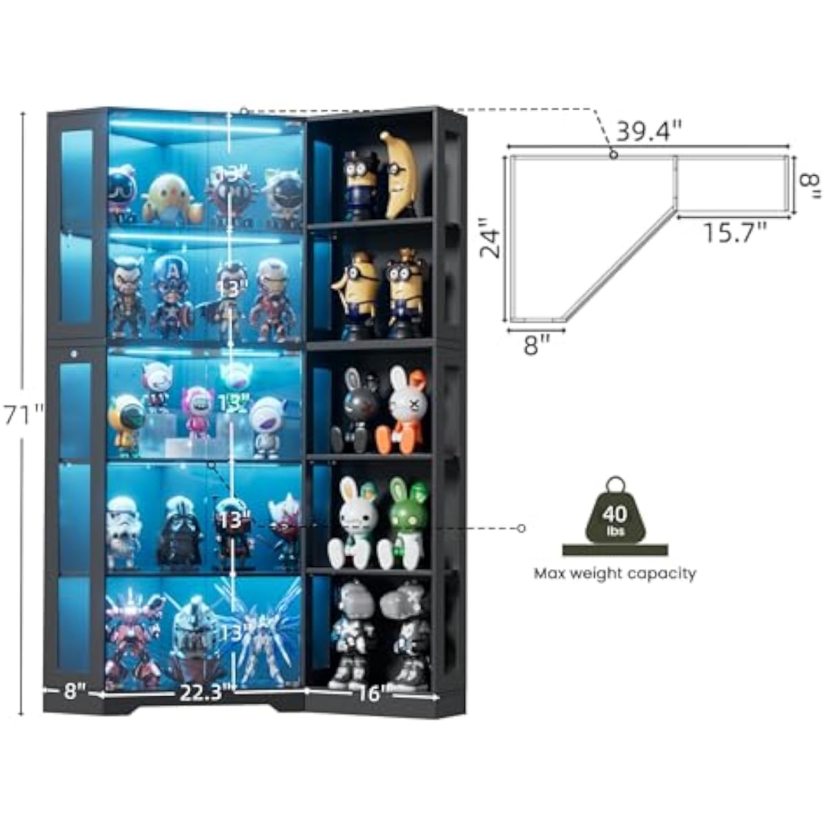 Armário Expositor com Portas d - Lighting avaliação e preço
