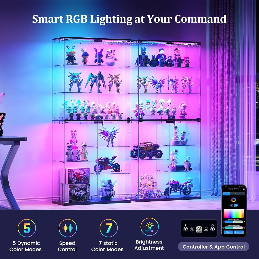Vitrine de Vidro Completa para - Lighting avaliação e preço