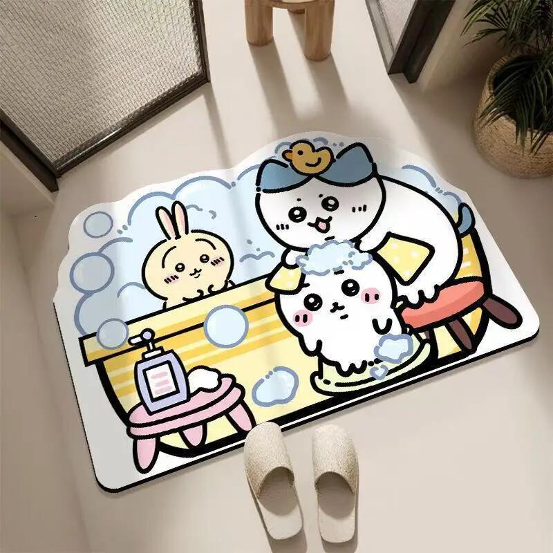 Chiikawa, Hachiware, Usagi: ta - Quick Dry Diatomite Bath Mat avaliação e preço